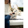 Milan Tote bag gigante 403 since 1918 | Sac à main beige 100% coton 26,5x22x3 cm lavage à main
