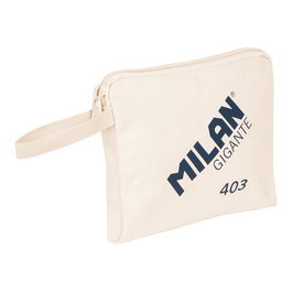 Milan Tote bag gigante 403 since 1918 | Sac à main beige 100% coton 26,5x22x3 cm lavage à main