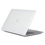 eSTUFF Coque rigide transparente givrée pour MacBook Air 13,6" M5 M4 M3 M2 - Protection antichoc, accès complet aux ports, compatible modèles 2020-2026