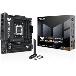 Asus Carte mère TUF Gaming B850M-Plus WiFi, 90MB1IY0-M0EAY0, noir, socket AM5, DDR5, PCIe 5.0, 2.5Gb LAN, Bluetooth