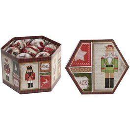 Boules de Noël Home ESPRIT Multicouleur PVC (14 Pièces)