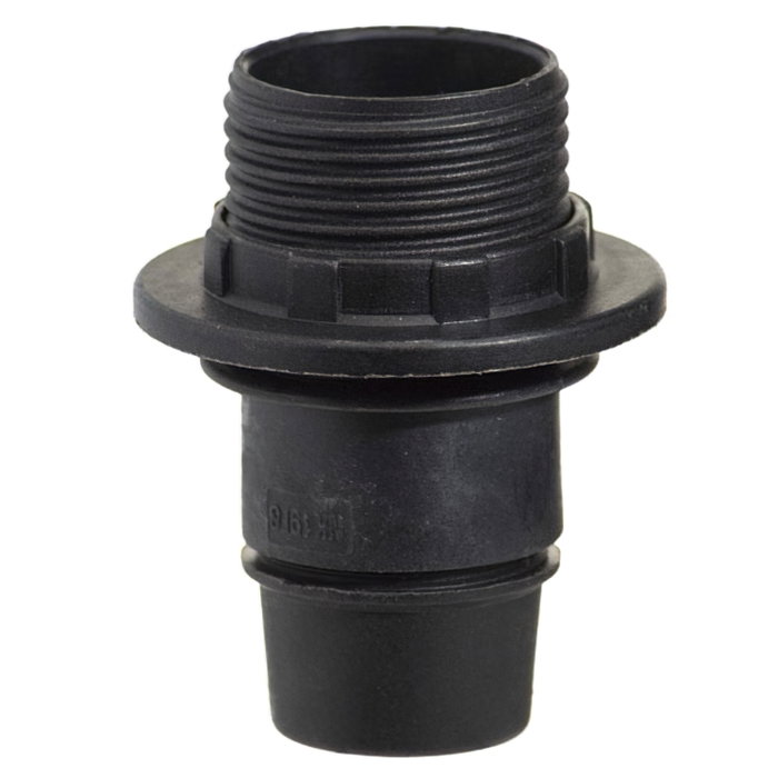 MAURER Porte-lampes E-14 avec filetage et rondelle noir MAURER Porte-lampes E-14 avec filetage et rondelle noir