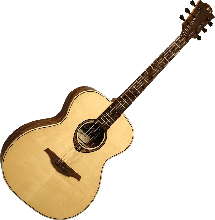LAG Guitare Acoustique Auditorium Tramontane 318 Naturelle - Table Epicéa Massif - Lag
