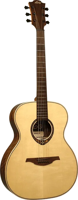 LAG Guitare Acoustique Auditorium Tramontane 318 Naturelle - Table Epicéa Massif - Lag