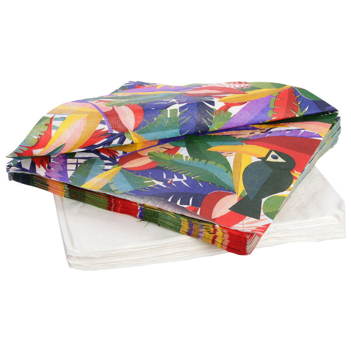 Pick and Drink Lot de 20 serviettes 33x33 cm modèles assortis