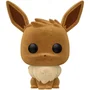 Funko Pop! Pokémon Évoli Floqué Figurine en Vinyle Édition Velours Spéciale pour Collectionneur