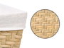 KIPIT Cesta rectangulaire Madera-Blanco