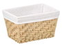 KIPIT Cesta rectangulaire Madera-Blanco