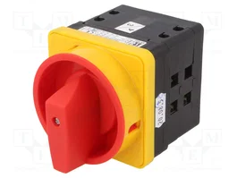 SPAMEL Commutateur à came 100A 3 pôles 2 positions stables gris, jaune, rouge