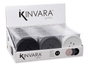 Kinvara Set de 4 sous-verres en silicone couleur foncée 9 x 9 x 0,5 cm (Set de 48)