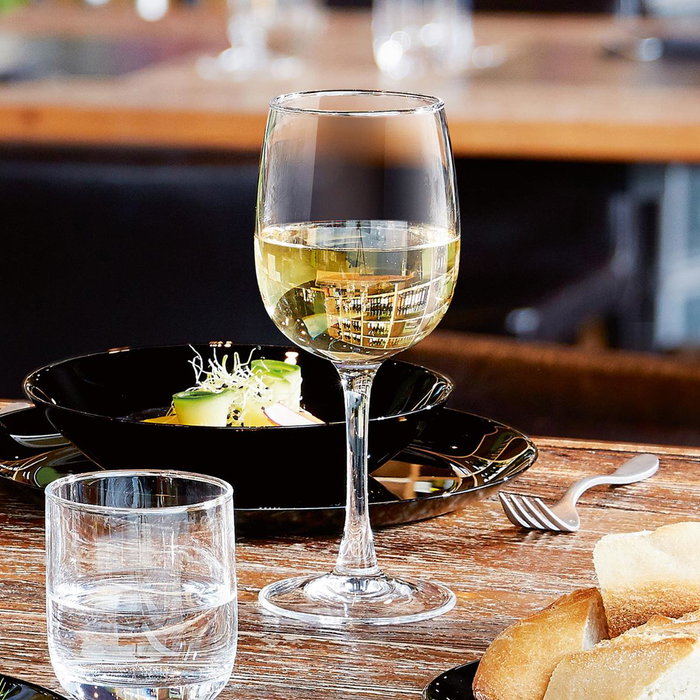 Arcoroc Verre à eau Elisa, lot de 6, 42 cL, Verre Trempé, Transparent, Mate