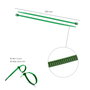 WOLFPACK LINEA PROFESIONAL Collier de serrage en nylon vert 2,5 x 100 mm (Sac de 100 unités)