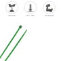 WOLFPACK LINEA PROFESIONAL Collier de serrage en nylon vert 2,5 x 100 mm (Sac de 100 unités)