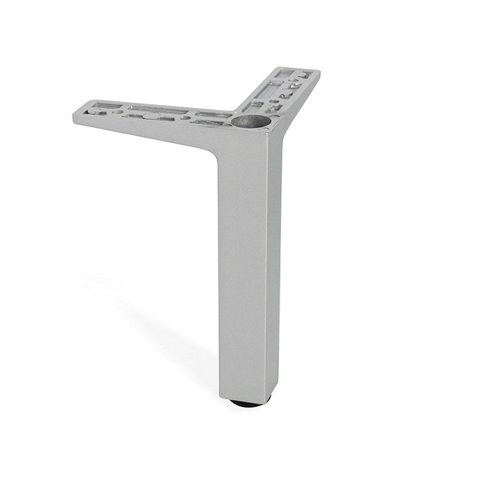 MAFOS Patte Métallique Zamak Quadro H140 Gris Ral MAFOS Patte Métallique Zamak Quadro H140 Gris Ral