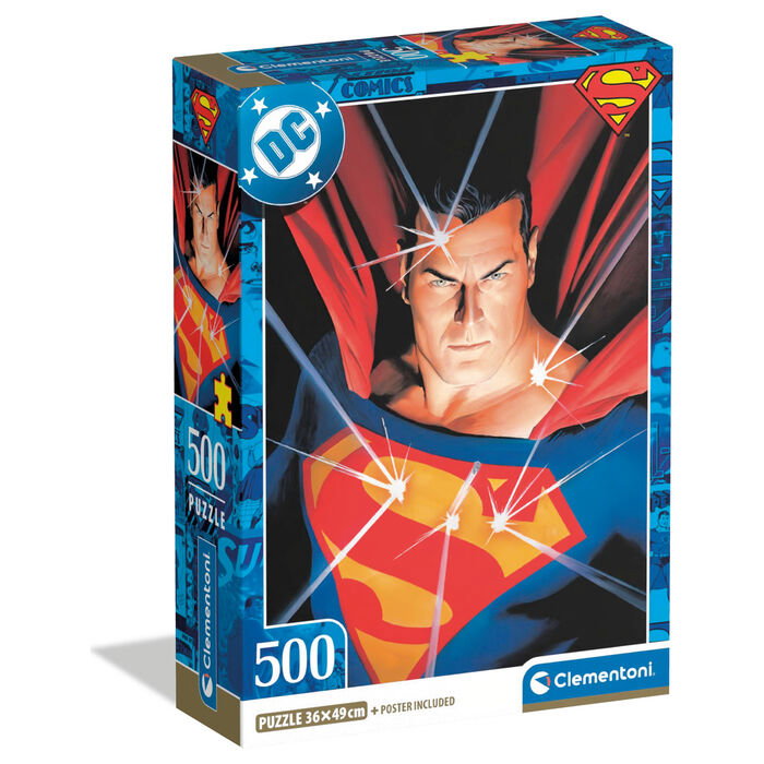 CLEMENTONI Puzzle Superman DC Comics 500 pièces CLEMENTONI Puzzle Superman DC Comics 500 pièces