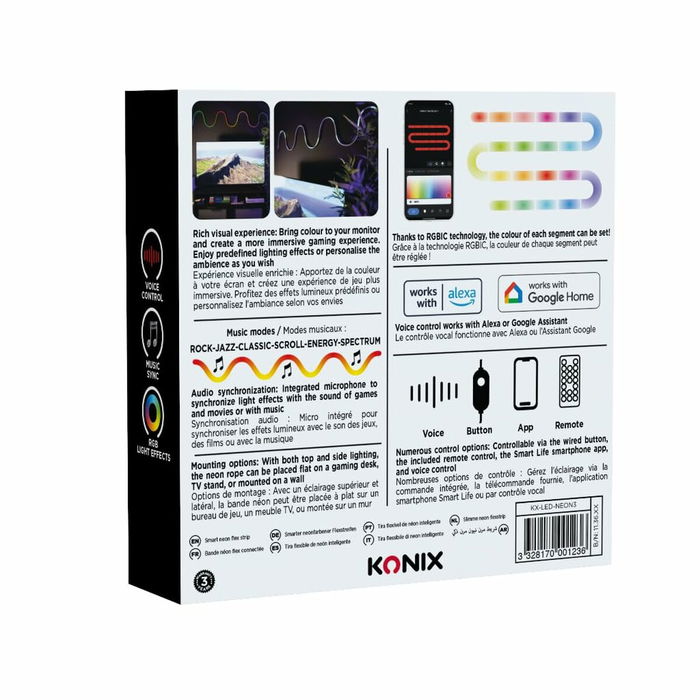 Bandes LED KONIX SMART 3 m Multicouleur