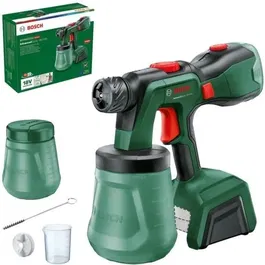 Bosch 0603208200 Pistolet à peinture sans fil 18V AdvancedSpray Gun 18V-500 - Réservoir 1,5L, débit réglable, haute pression, sans batterie ni chargeur