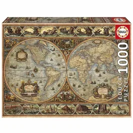EDUCA Puzzle Orbis Terrarum 1000 Pieces, Voyage et Cartes, 68 x 48 cm, pour Adultes à partir de 12 ans
