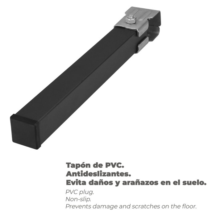 WOLFPACK LINEA PROFESIONAL Jeu de 4 pieds pour sommier carré 30x30/25 WOLFPACK LINEA PROFESIONAL Jeu de 4 pieds pour sommier carré 30x30/25