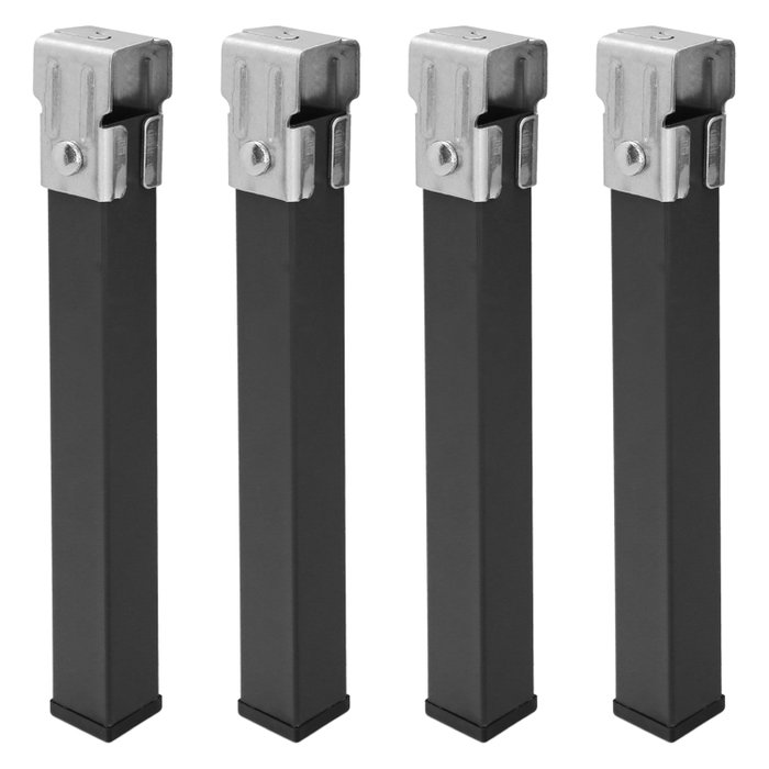 WOLFPACK LINEA PROFESIONAL Jeu de 4 pieds pour sommier carré 30x30/25 WOLFPACK LINEA PROFESIONAL Jeu de 4 pieds pour sommier carré 30x30/25
