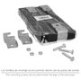 WOLFPACK LINEA PROFESIONAL Jeu de 4 pieds pour sommier carré 30x30/25