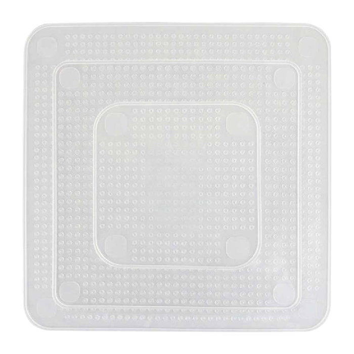 Cook Concept Lot de 3 couvercles en silicone extensibles