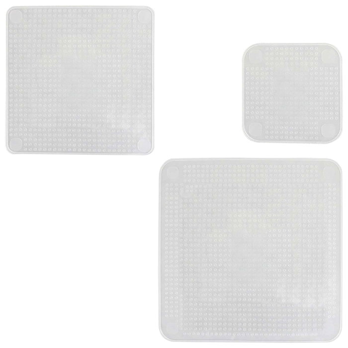 Cook Concept Lot de 3 couvercles en silicone extensibles