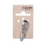 Edm Colgador de latón níquel mate 4 x 4,5 cm