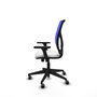 PIQUERAS Y CRESPO Chaise Motilla Synchro Blanc et Bleu avec Accoudoirs 3D