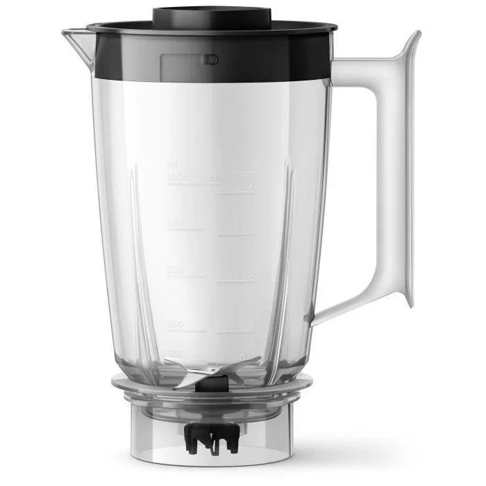 Philips HR2041/41 - Blender mixeur de la série 3000 avec gourde nomade - 450 W - Capacité 1,9 L - Fonction Pulse - Broyage de glace - Noir