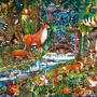 Schmidt Spiele - Puzzle Animaux des Forêts d'Europe, 150 Pièces, Dès 7 Ans