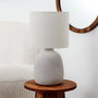 Home Deco Factory Lampe en céramique gravée H.40