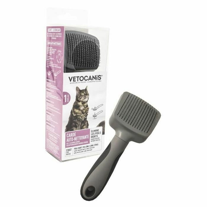 Vetocanis Carde auto-nettoyante pour chat à poils longs