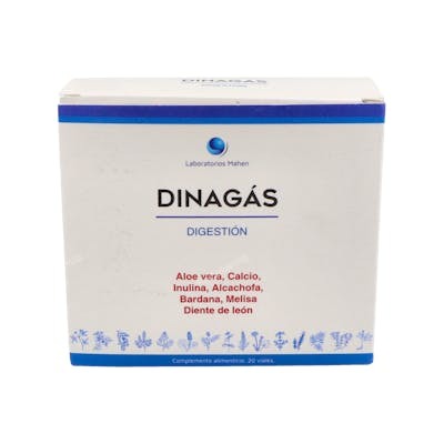 Dinadiet Dinagas 20 viales Complément Alimentaire Digestion Calcium Dinadiet Dinagas 20 viales Complément Alimentaire Digestion Calcium
