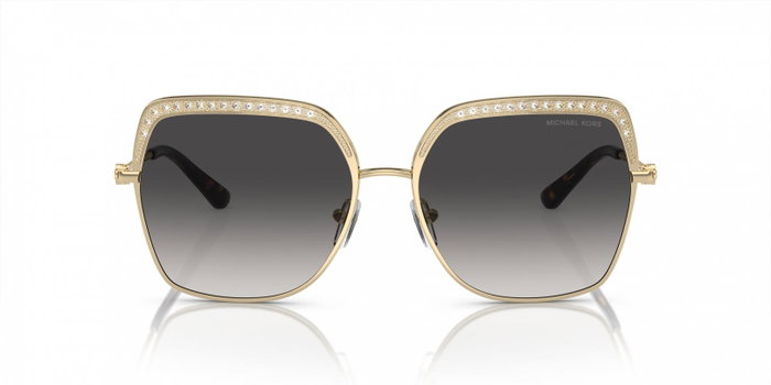 Michael Kors MK1141-10188G - Lunettes de soleil dorées avec verres gris Michael Kors MK1141-10188G - Lunettes de soleil dorées avec verres gris