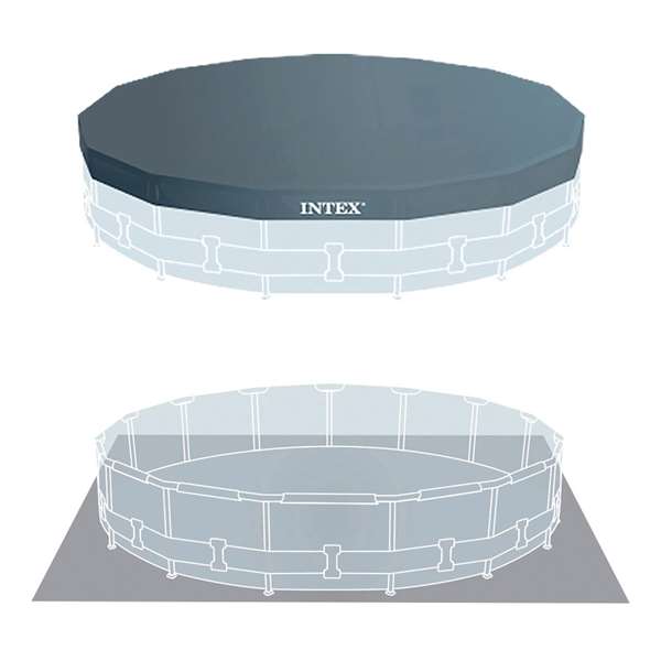 Intex Piscine Prism Frame rectangulaire 457 x 122 cm avec pompe filtre et échelle Intex Piscine Prism Frame rectangulaire 457 x 122 cm avec pompe filtre et échelle