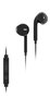 Elbe AU-N15-MIC Écouteurs intra-auriculaires avec microphone et contrôle intégré pour smartphone, noir