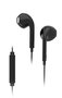 Elbe AU-N15-MIC Écouteurs intra-auriculaires avec microphone et contrôle intégré pour smartphone, noir