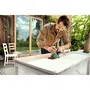 Bosch Ponceuse Multi PSM 200 AES - Ponceuse vibrante pour bois, métal, pierre et surfaces peintes avec plateaux triangulaire et rectangulaire et coffret
