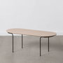 BigBuy Home Table Basse NUDE Noir Naturel 100 x 40 x 38 cm