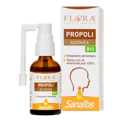 Flora Propolis Spray 30ml aux Huiles Essentielles d'Arbre à Thé et Thym Flora Propolis Spray 30ml aux Huiles Essentielles d'Arbre à Thé et Thym