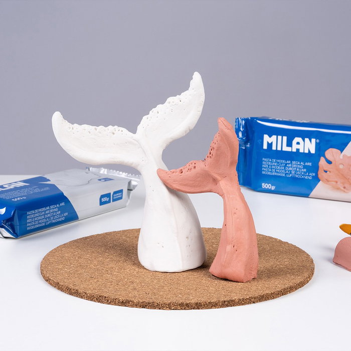 Milan Pâte à modeler sèche à l'air 500 g, terracota