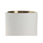 Home ESPRIT Refroidisseur de Bouteilles Blanc et Doré en Acier Inoxydable et Aluminium