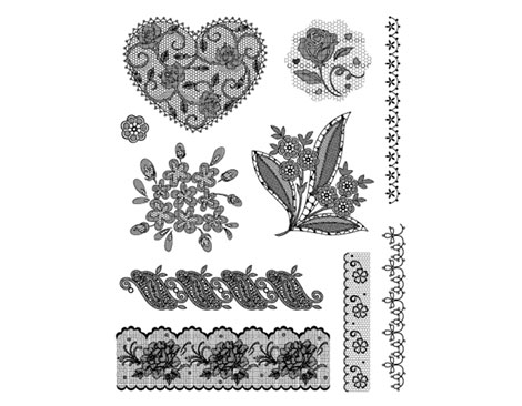 Innspiro Set de tampons acryliques Blondas 14x18cm Innspiro Set de tampons acryliques Blondas 14x18cm
