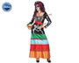 Th3 Party Déguisement Squelette Mexicain Femme - Robe Longue XS/S
