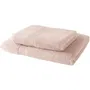 TODAY Drap de bain + serviette de bain en coton 100% - Rose des sables - 70x130 cm + 50x100 cm - Ensemble 2 pièces
