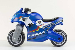 Molto Moto Furios - Correpasillos moto pour enfant, bleu - 75 x 31,5 x 50 cm