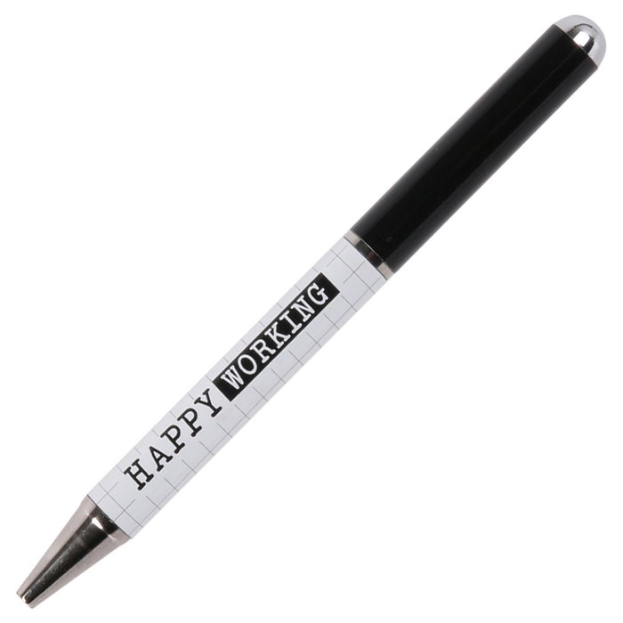 Dites-le avec des Mots Stylo à bille Happy Work, Encre Noire, Assorti