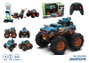 Crazon Monster Truck télécommandé 2 en 1 transformable en lanceur bleu