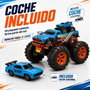 Crazon Monster Truck télécommandé 2 en 1 transformable en lanceur bleu